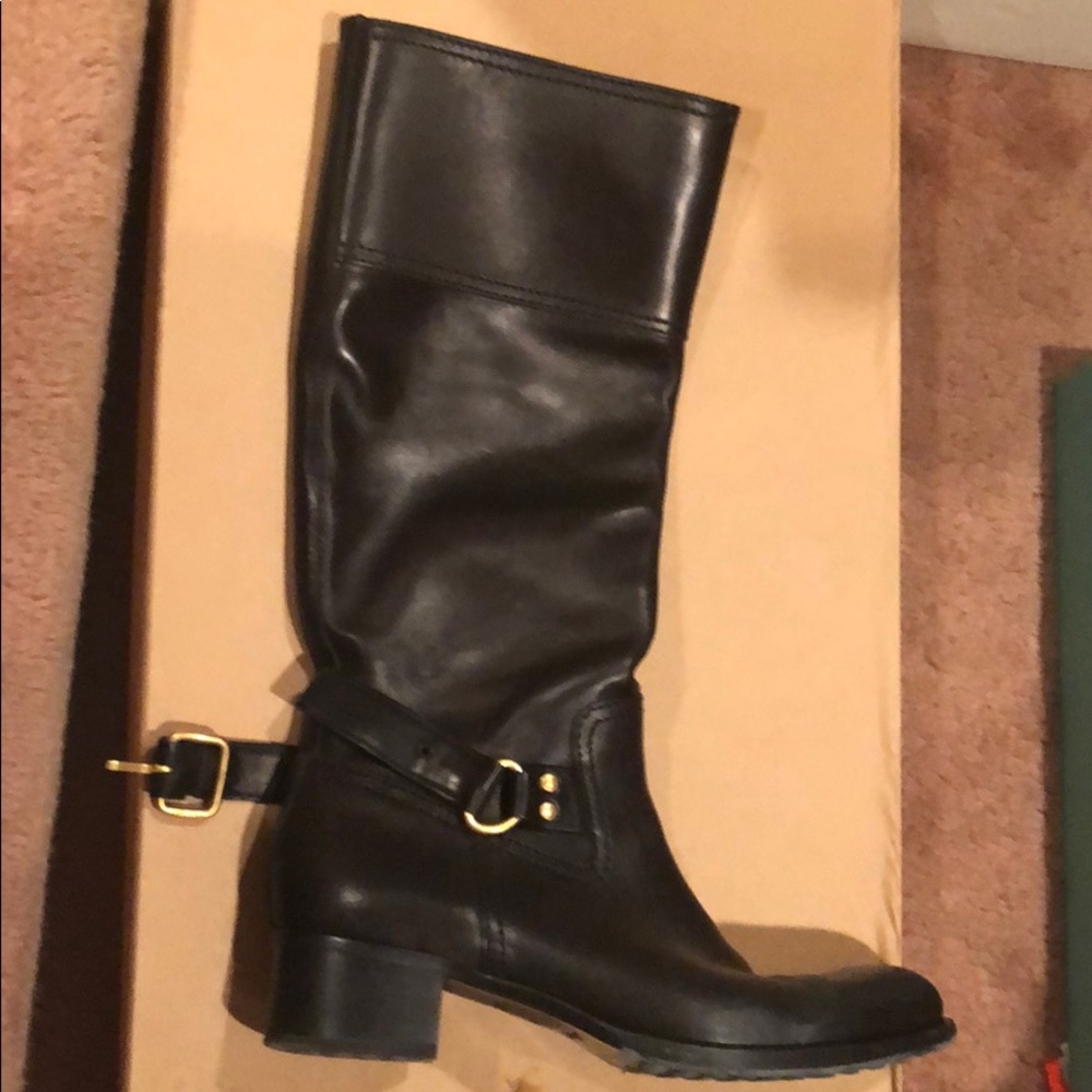 Car Shoe under knee tall Moto Boots